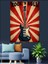 Kırmızı Beyaz Retro Fonlu Roc'n Roll Gitarı Dekoratif Kanvas - Mdf Ahşap Tablo 2