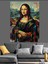 Mona Lisa Pop-Art Versiyonu Dekoratif Kanvas - Mdf Ahşap Tablo 3