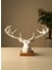 Dekoratif Geyik Başı Heykel 25 cm Modern Minimal Tasarım 1
