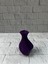 Kalpli Mor Mini Vazo 5 cm Dekoratif Masa Üstü Aksesuar 2