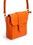 Turuncu Tokalı Deri Şık Kadın Çantası 3