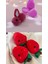 Kırmızı Hediye Sepeti ve Peluş Çilek Gül Kolye Çiçek Buketi Mini Oyuncak Romantik Sürpriz Özel 7