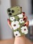 IPHONE 17 Pro Haki Çiçekli Kılıf 1