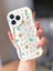 IPHONE 17 Pro Max Ekru Renk Üzeri Çiçek Desenli Kılıf 1