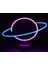 Neon Işıklı Satürn Lamba 1