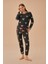 Antrasit Melanj Desenli Bubble Pijama Takımı 2