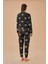 Antrasit Melanj Desenli Bubble Pijama Takımı 4