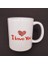I Love You Baskılı Bardak 1
