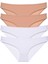4 Adet Süper Eko Set Likralı Kadın Slip Külot Ten Beyaz 1