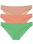 3 Adet Süper Eko Set Likralı Kadın Slip Külot Ten Pudra Yeşil 1