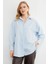 Basic Yırtmaçlı Oversize Gömlek 3