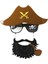 Kahve Şapkalı Pipolu Jack Sparrow Gözlüğü ( Lisinya ) 2