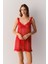 Candy Cane Dantelli Kısa Gecelik 2