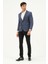 Erkek Slim Fit Blazer Ceket Mavi 7