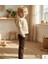 Minibohe Çocuk Jakarlı Sweatshirt Bej 3