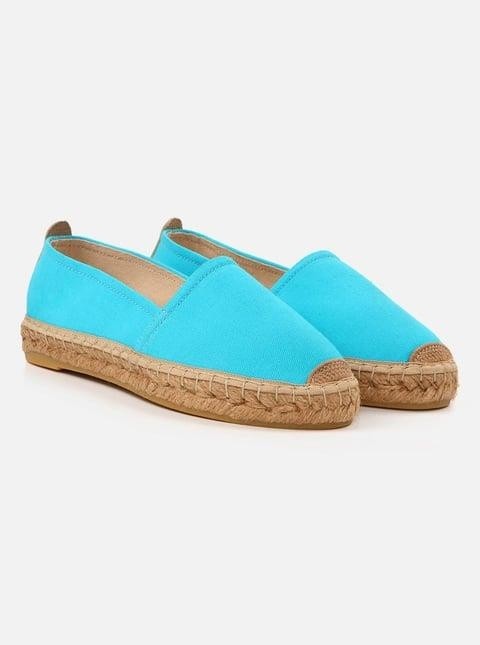 Su Espadril Aileen Turkuaz Kadın Düz Espadril görsel 3