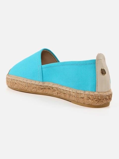 Su Espadril Aileen Turkuaz Kadın Düz Espadril görsel 4