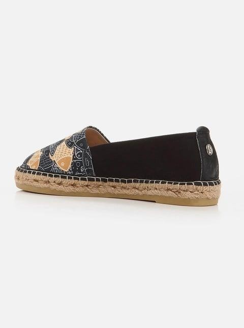 Su Espadril Anna Siyah Kadın Düz Espadril görsel 3