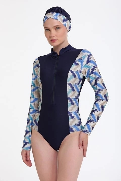 Ang Butik Argento 0764-329 Kadın Body Tesettür Takımı görsel 4