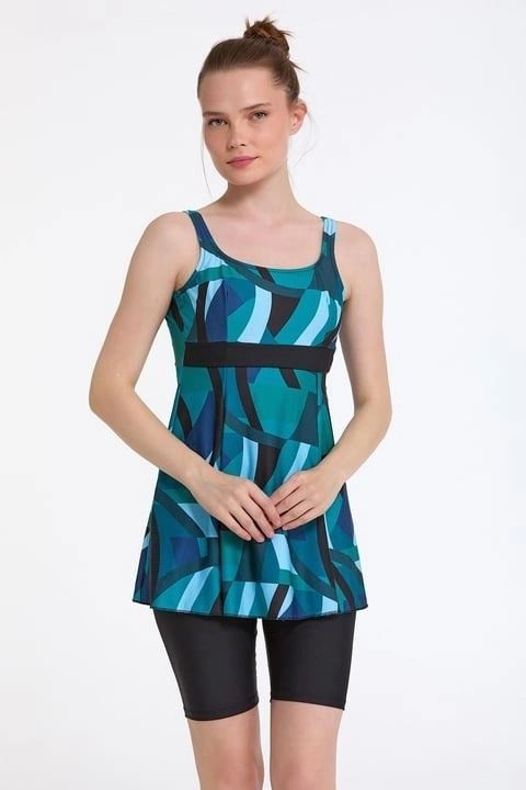 Melonika Argento 0551-326 Kadın Taytlı Tankini