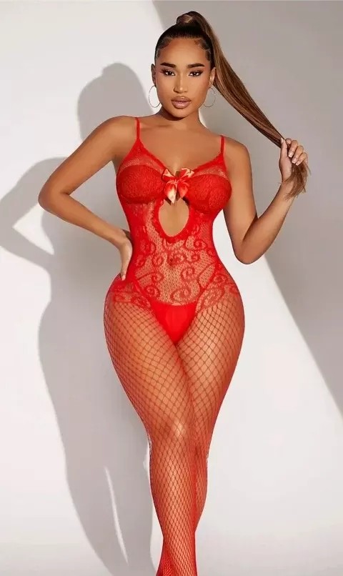 Hobilinka Fantezi Kadın Seksi Vücut Çorabı görsel 2