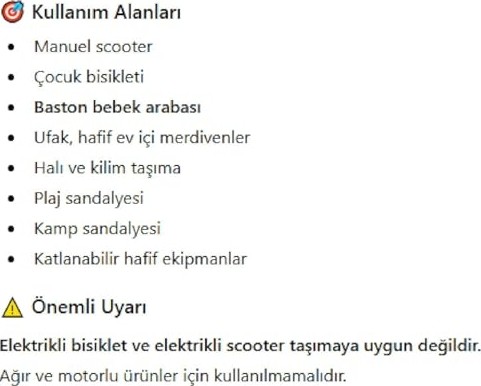 Frefly Store Çok Amaçlı Taşıma Kayışı Scooter Çocuk Bisikleti Plaj ve Kamp Sandalyesi Taşıma Askısı Baston Bebek Arabası Ev Içi Merdiven Kamp Plaj Sandalyesi Taşıyıcı görsel 5