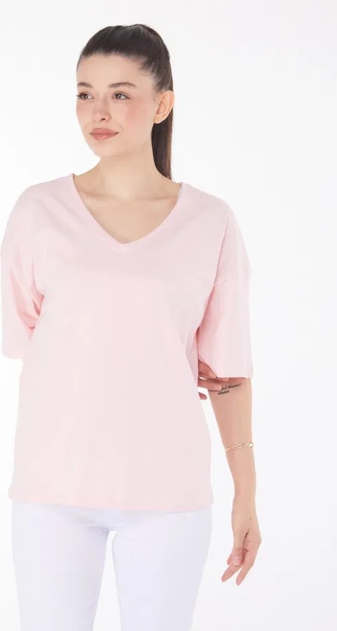 Combin T-Shirt Pembe görsel 2
