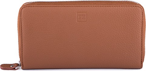 Femascu 8005 Zip Wallet Fermuarlı Bal Renkli Deri Kadın Cüzdanı