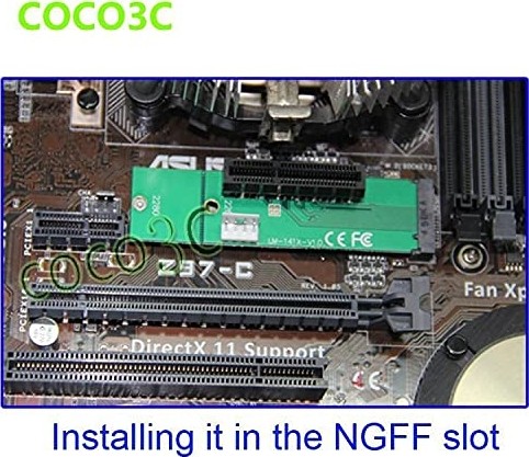 Die Grup Alfais 4436 M.2 Ngff SSD To Pci-E Express 4x Çevirici Dönüştürücü Kart Adaptörü görsel 5