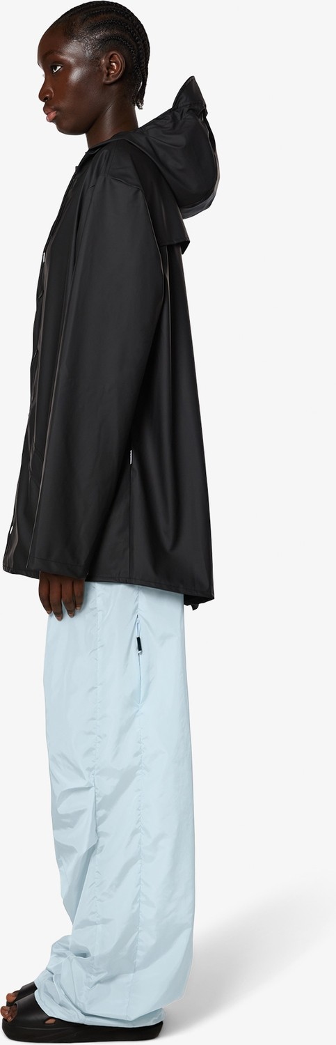Rains Kadın Siyah Düz Desenli Yağmurluk Waterproof M Beden Ekstra Cep ile Şık Tasarım görsel 4
