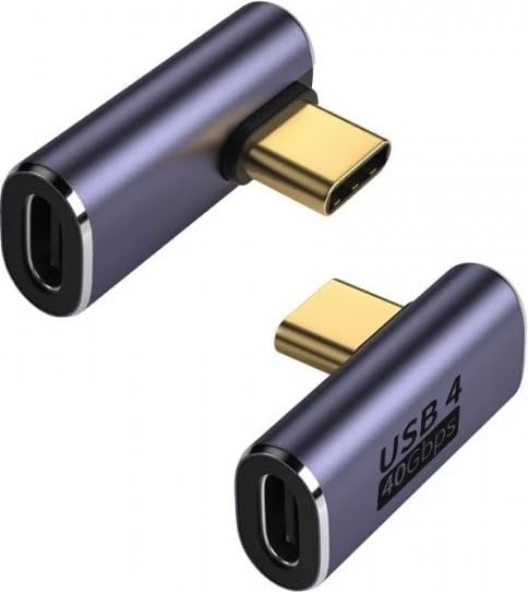Die Grup Genel L Type-C Çevirici Usb4 40 Gbps 90 Derece Dik Type-C Çevirici 1 Adet