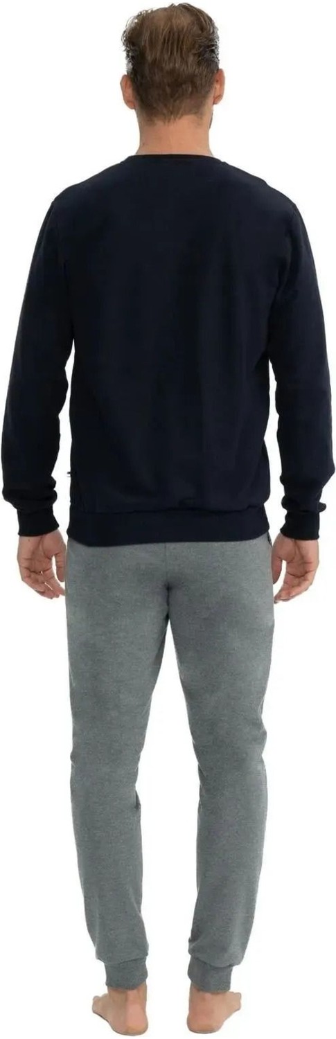 U.S. Polo Assn. Erkek Uzun Kollu Yuvarlak Yaka Eşofman Pijama Takımı S25818 görsel 3