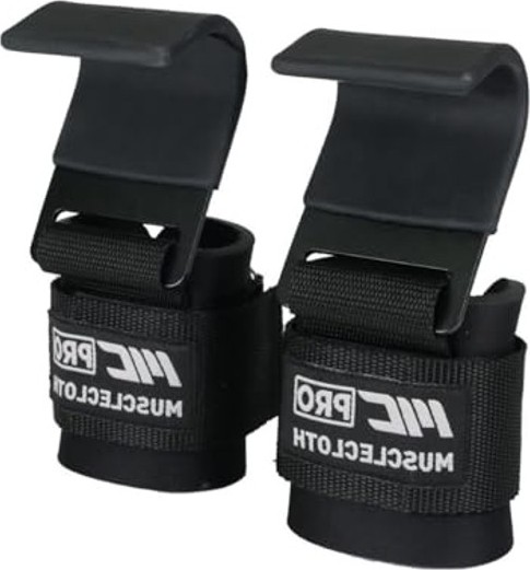Aesco Musclecloth Lifting Hooks Ağırlık Kaldırma Kancası Siyah