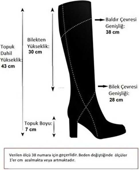 Fox Shoes R654047702 Kahverengi Kadın Çizme Hakiki Deri Süet Malzeme Kalın Topuklu Şık Tasarım görsel 8