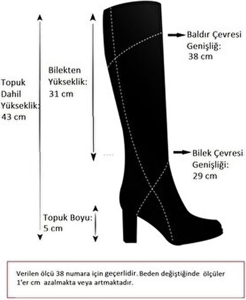 Fox Shoes Siyah Kadın Çizme A654252709 görsel 4