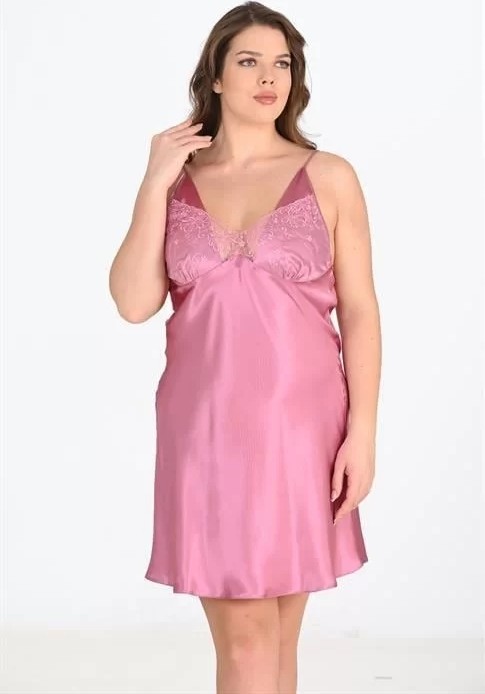 bebekokusu Büyük Beden 2li Gülkurusu Sabahlık Takımı Bigsize 6204 görsel 2