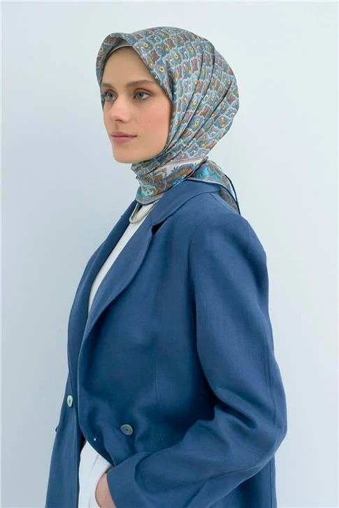 Armine Saf Ipek Twill Eşarp 9518D 33 görsel 3
