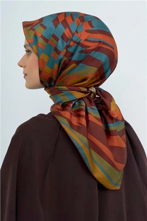 Armine Saf Ipek Twill Eşarp 9507D 82 görsel 4