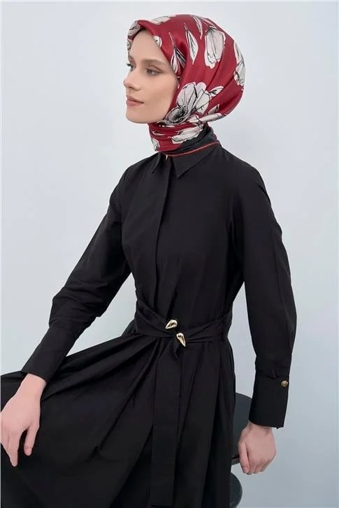 Armine Saf Ipek Twill Eşarp 9511D 14