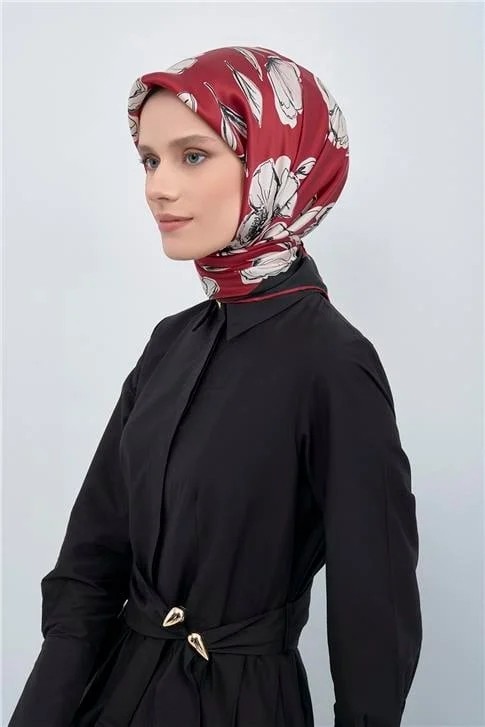 Armine Saf Ipek Twill Eşarp 9511D 14 görsel 3
