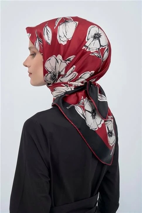 Armine Saf Ipek Twill Eşarp 9511D 14 görsel 4