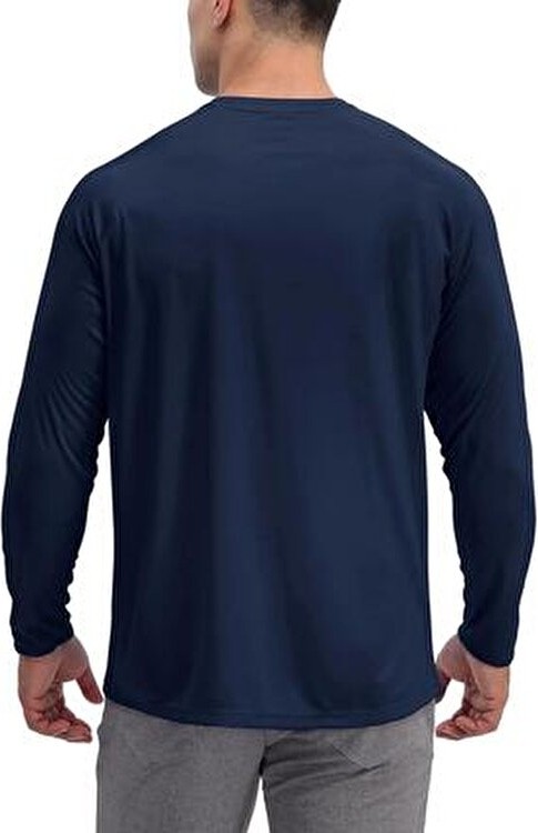 Rich Erkek Siyah-Beyaz-Lavicert 3'lü Paket Basic Uzun Kollu Tişört Sporcu Body T-Shirt görsel 7