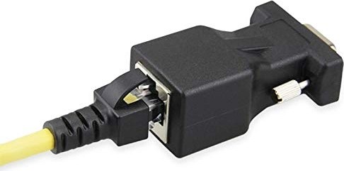 Die Grup Alfais 4349 30 M RS232 To RJ45 9 Pin Ethernet Adaptör Ekleme Ek Uzatıcı CAT5E 6 Extender Çevirici Dönüştürücü görsel 2