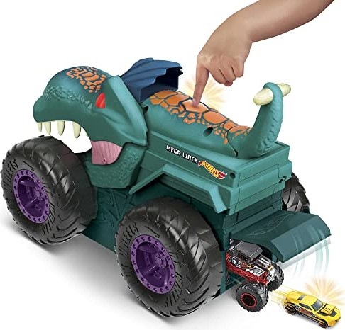 Esranın Dünyası Hot Wheels® Monster Trucks Araba Yiyen Mega Wrex görsel 4