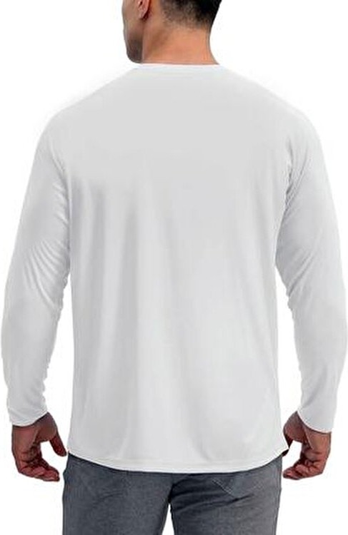 Rich Erkek Siyah-Beyaz-Lavicert 3'lü Paket Basic Uzun Kollu Tişört Sporcu Body T-Shirt görsel 5
