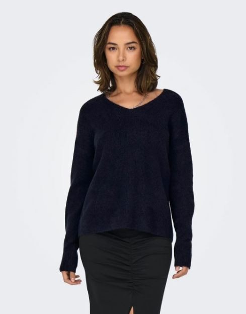 Only Kadın Onlcamılla V-Neck L/s Kahverengi Kazak - 15204588