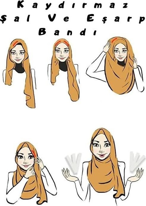 Sanal Trend 108 Adet Eşarp Kaydırmaz Bant Eşarp Şal Sabitleme Bandı Çift Taraflı Sabitleyici görsel 4