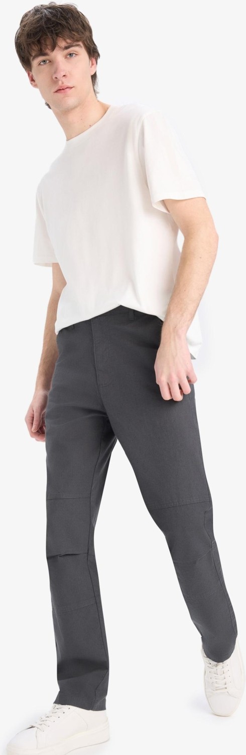 DeFacto Bol Rahat Kesim Wide Leg Üç Cepli Geniş Paça Yazlık Pantolon D8544AX25SP görsel 2