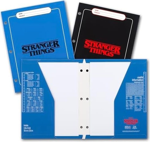 Trapper Keeper Binder, Things, 1 Inç Bağlayıcı 2 Klasör ve Ekstra Cep Içerir, Neon (261138G-25) görsel 3