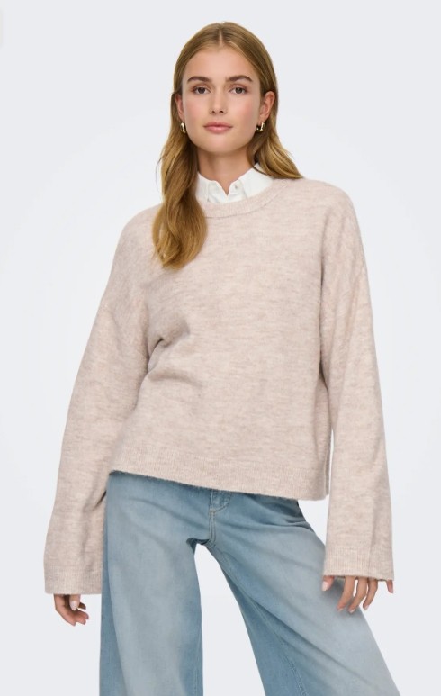 Only Kadın Onlsımonı L/s O-Neck Kazak - 15368976 görsel 7